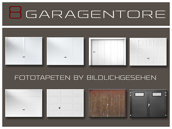Sims 4 Cc S The Best Garage Door Wallpaper By Bildlichgesehen Sims The Sims Arredamento
