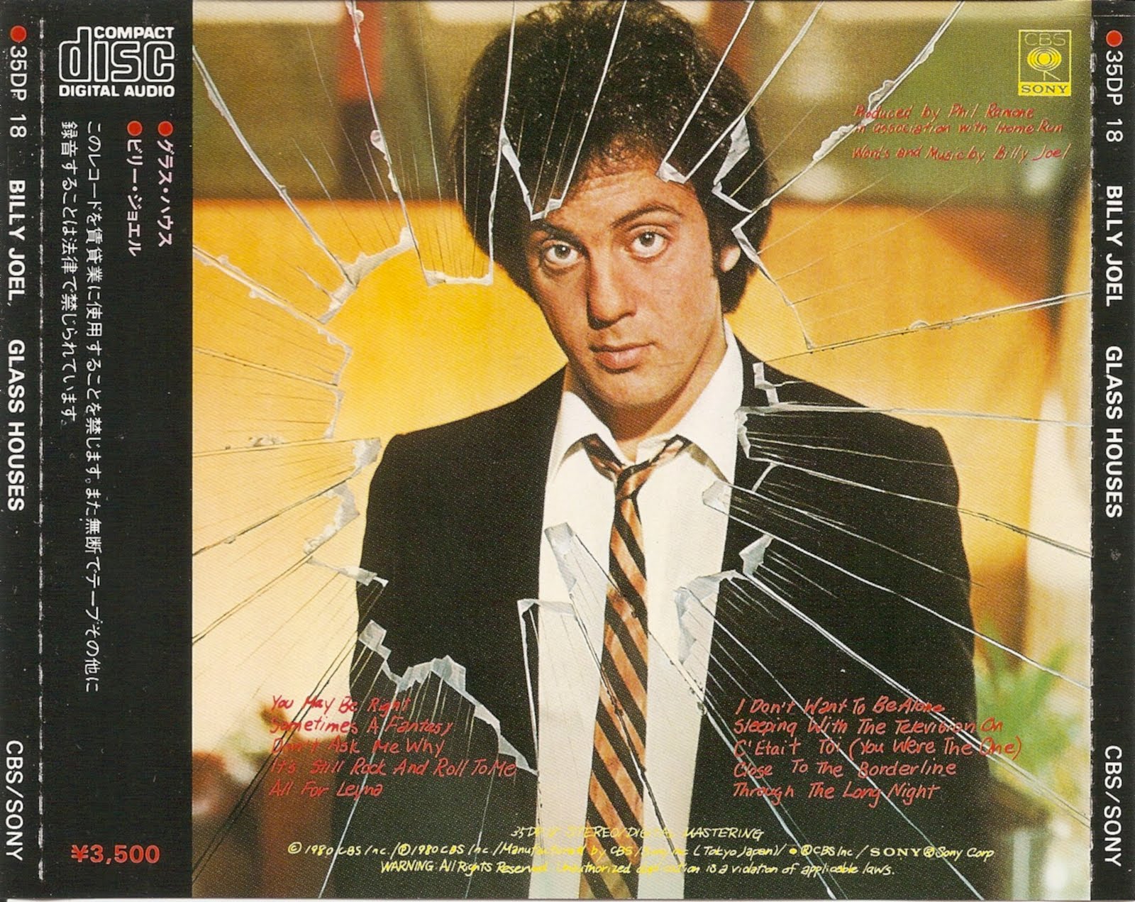 The First Pressing CD Collection Billy Joel Glass Houses