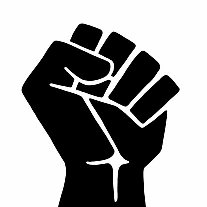 Black fist logo
