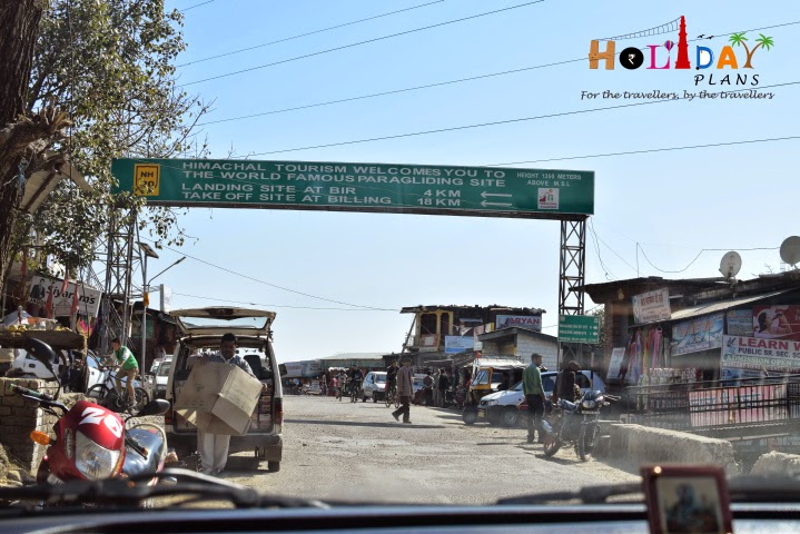Himachal Tourism welcome board Himachal Tourism welcome board at Bir in Himachal Pradesh
