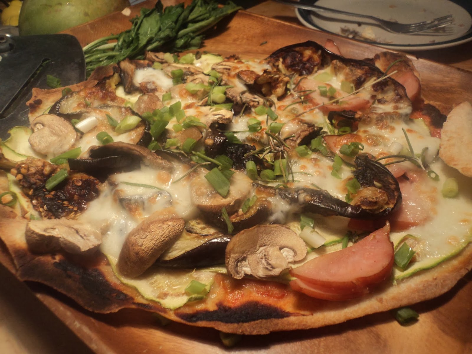 2tired2cook No PizzaStone Pizza