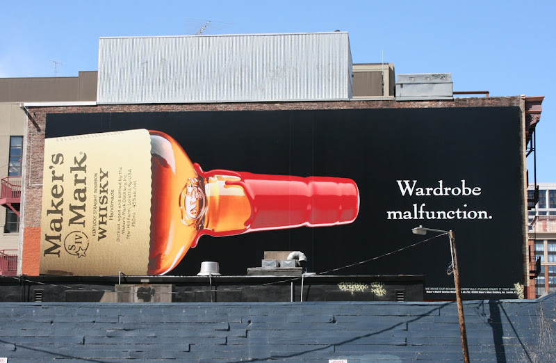 Maker's Mark Wardrobe Malfunction billboard