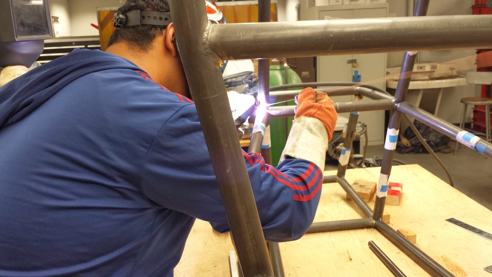 CSULA Baja SAE Lots of tack welding