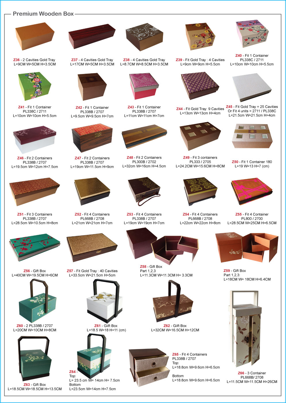 Gift Boxes, Malaysia 2016 Premium Wooden Giftboxes for Gifts, Candies