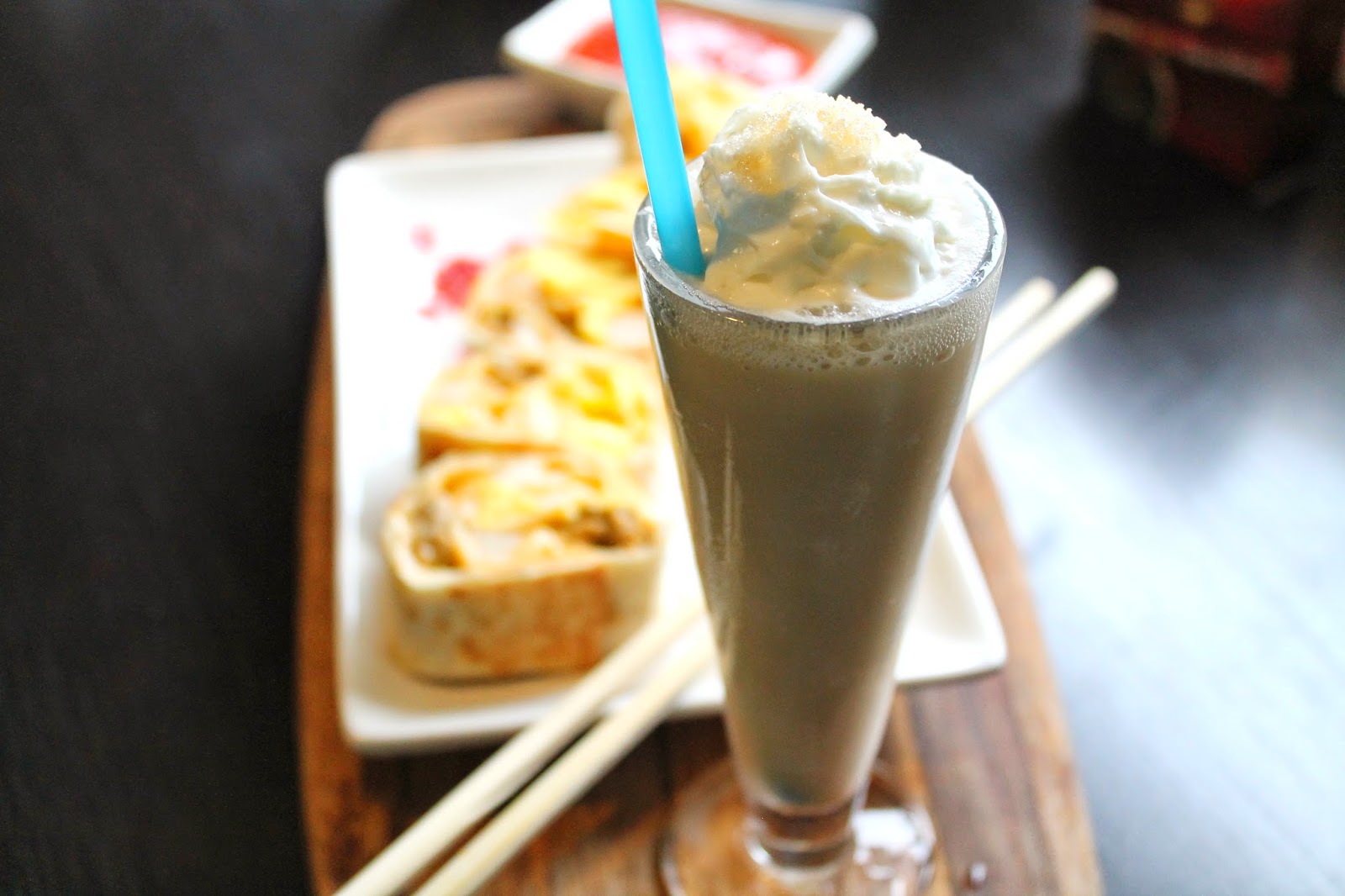 Breakfast Sushi with Vanilla Caramel Macchiato Frappe MyGoodLife I