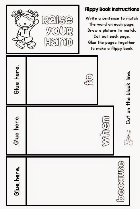 Social Skills Mini Flippy Book Sample Freebie Clever Classrom blog