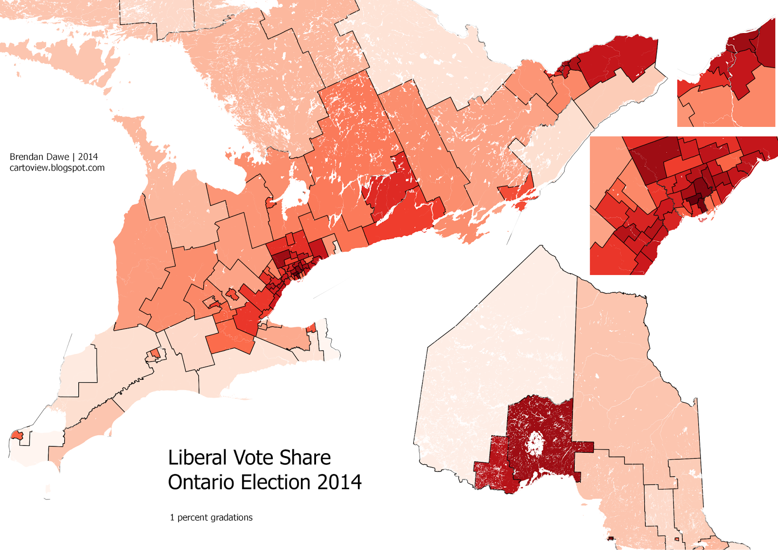 A Cartographic View Seven Maps for the Ontario Election