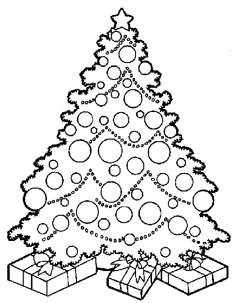 Free Coloring Pages: Christmas Tree Coloring Pages