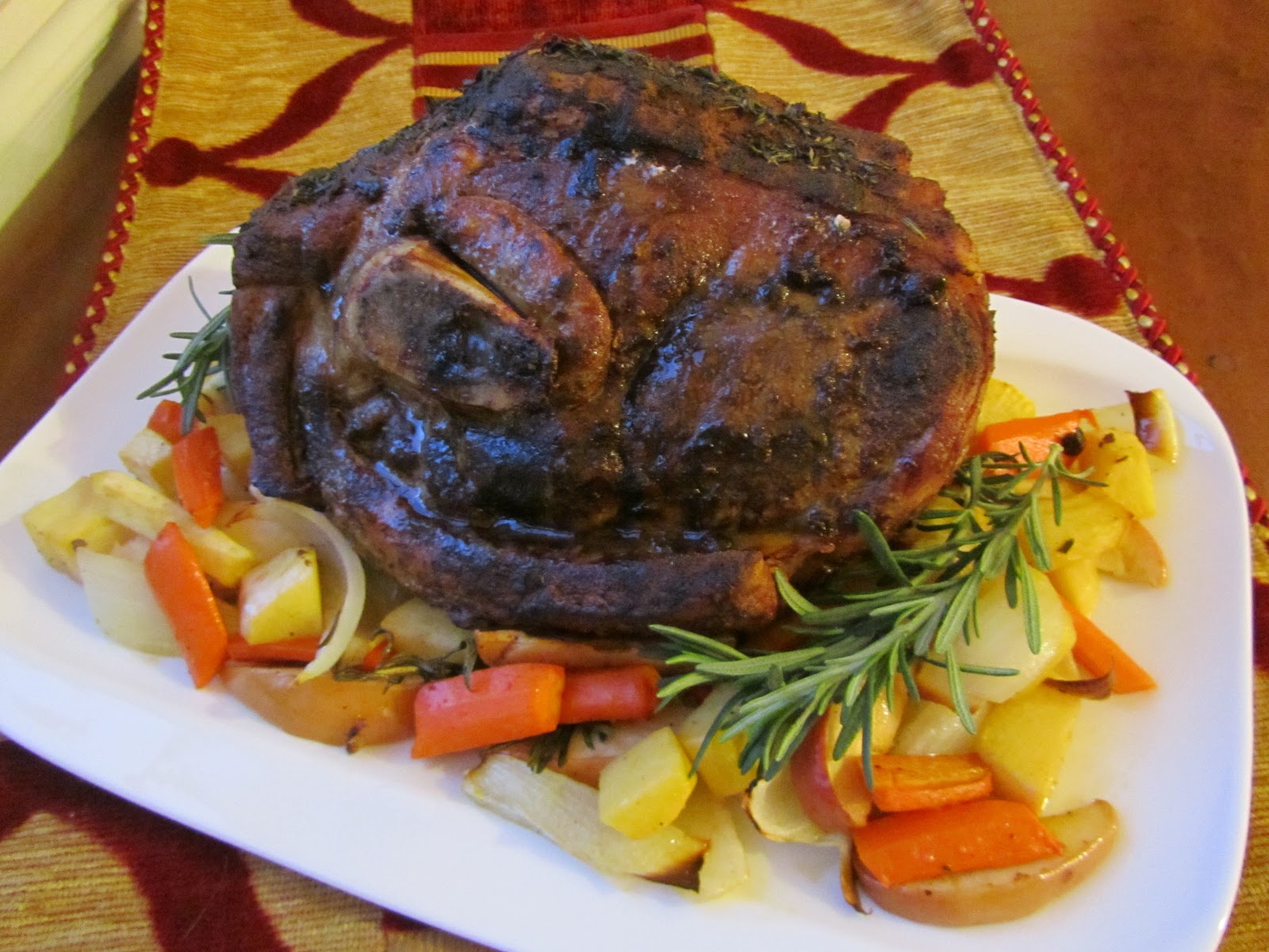 Loaves n Dishes FESTIVE ROAST PORK with ROOT VEGETABLES