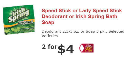 Printable coupons speed stick deodorant