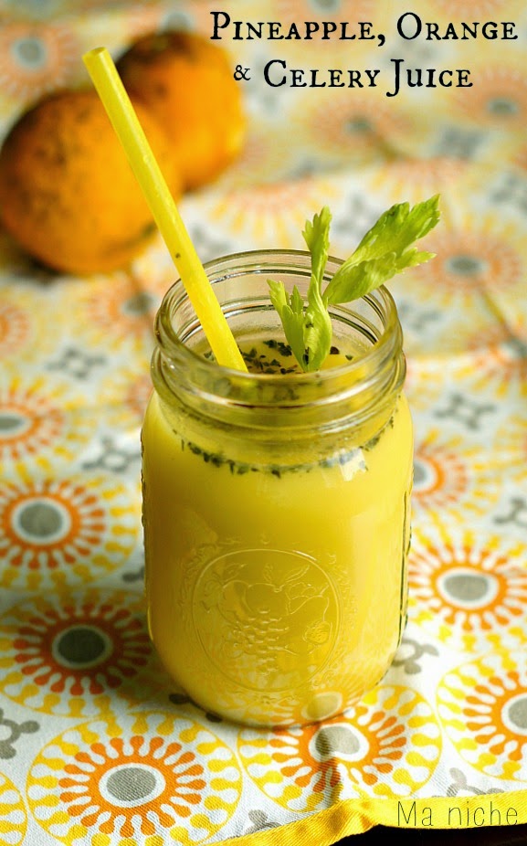 Ma Niche Pineapple, Orange & Celery Juice
