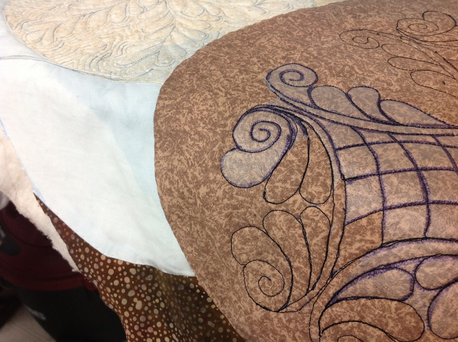 Quilting in the Blue Barn Mark Quilt Top with Press 'n' Seal