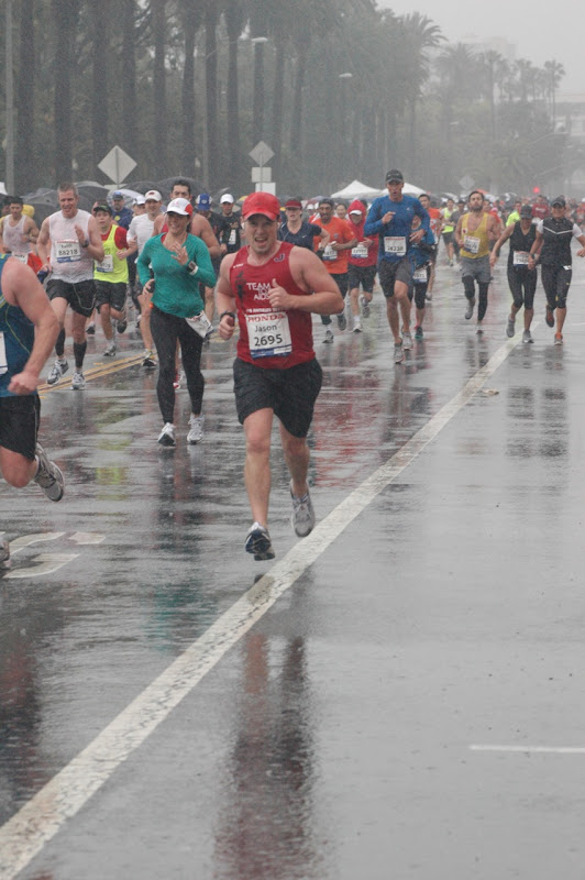 Rainy LA Marathon 2011