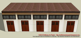 Edificio de Talleres / Workshop Building - Maqueta de papel 1547