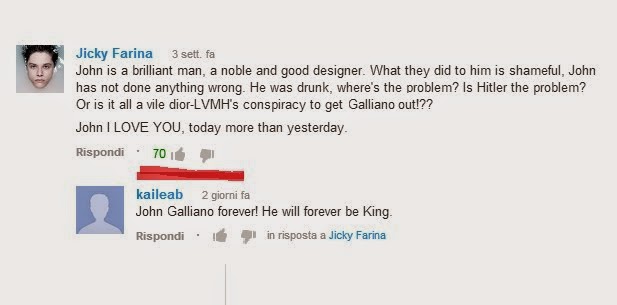 Our John Galliano.