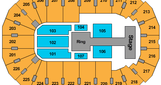 Resch Center Seating Chart Wwe