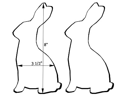 Hilaire image inside rabbit template printable Slobbery image for rabbit template printable