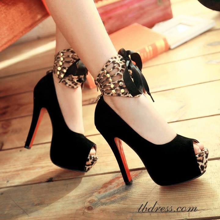 Black Cheetah Print Base Shoes For Ladies | Fashion Tribe
