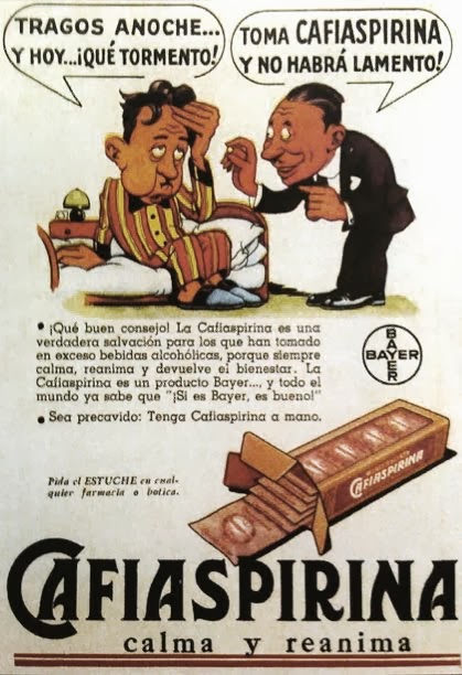 1940, Publicidad Cafiaspirina