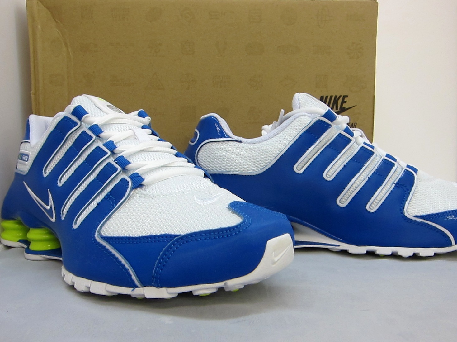 nike shox verde limao