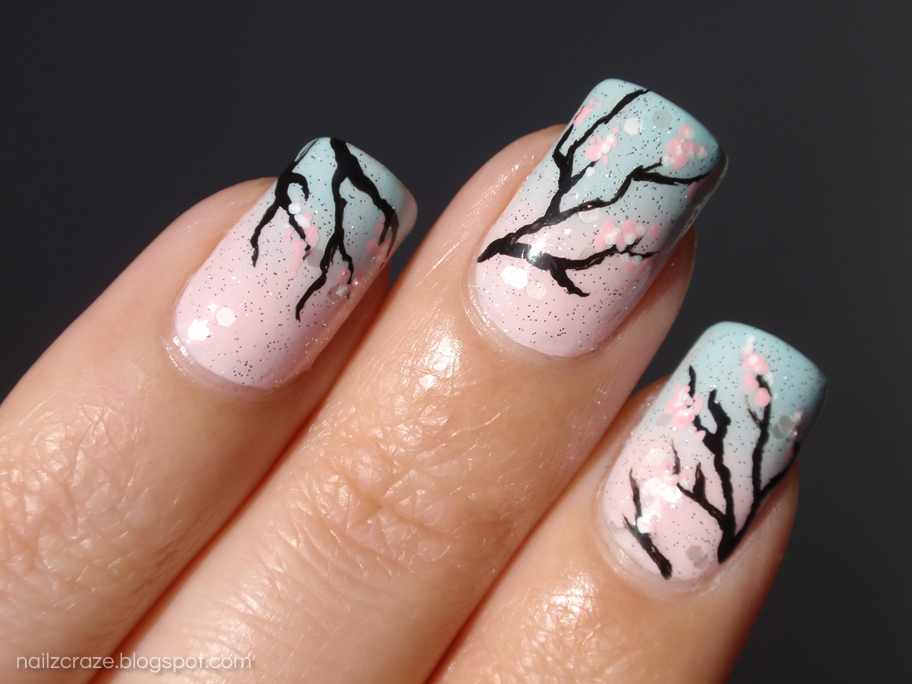Sakura Blossom Nail Art Designs - wide 8