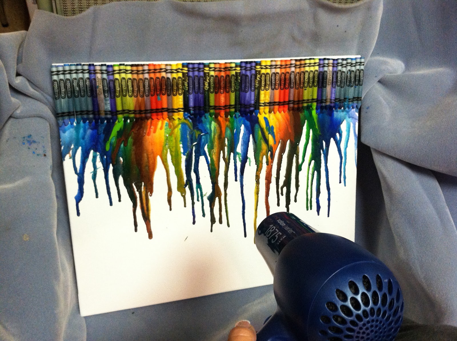 Little Bits and Pieces Crayon Art!