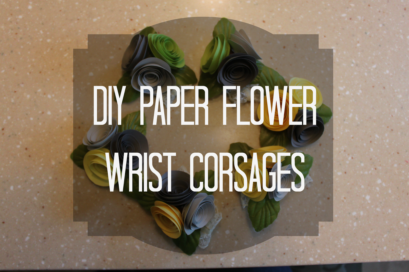 Camp Girl in the Real World DIY Paper Flower Wrist Corsage