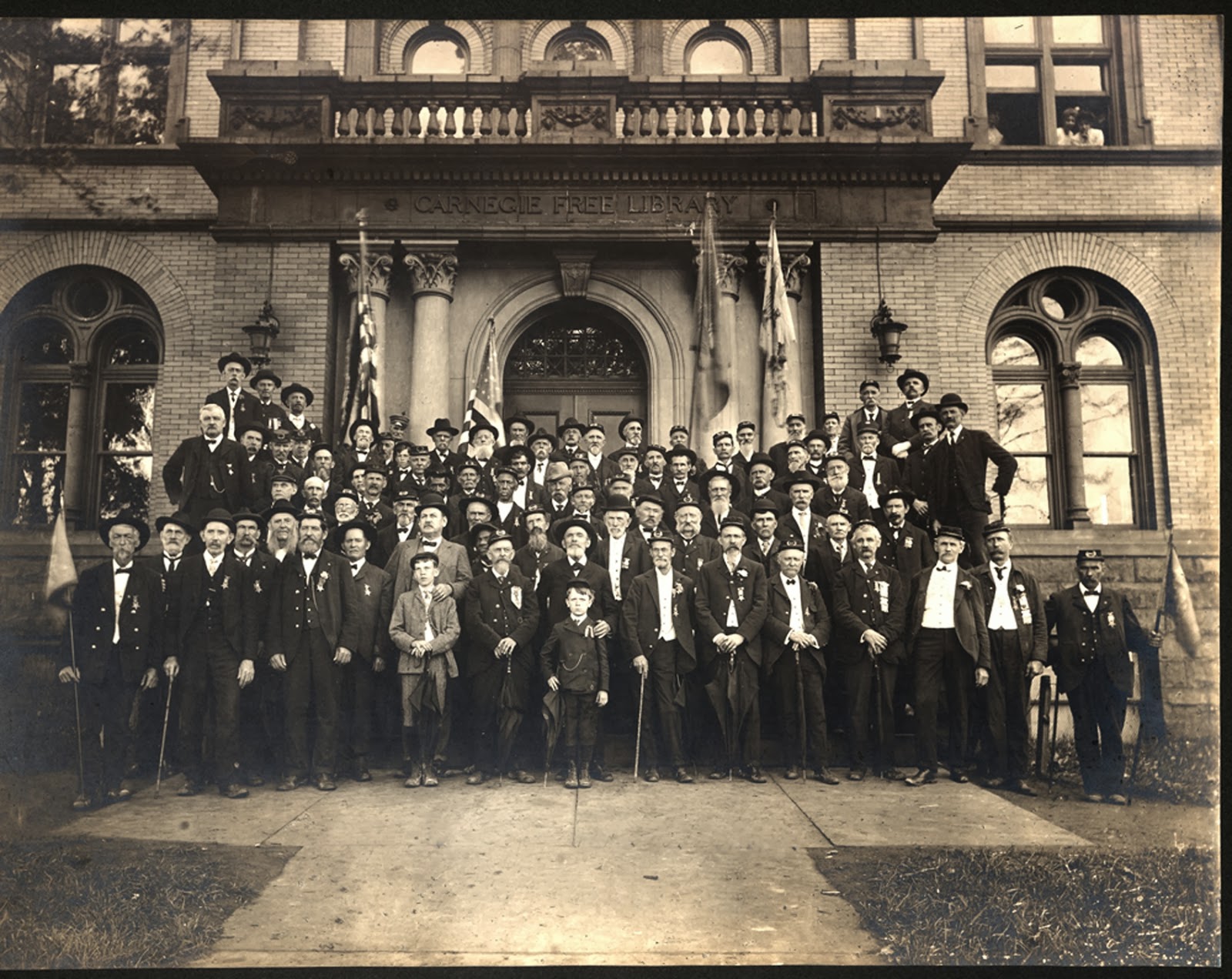 The Civil War Picket Intact GAR relicsmeeting room in Pa. A singular