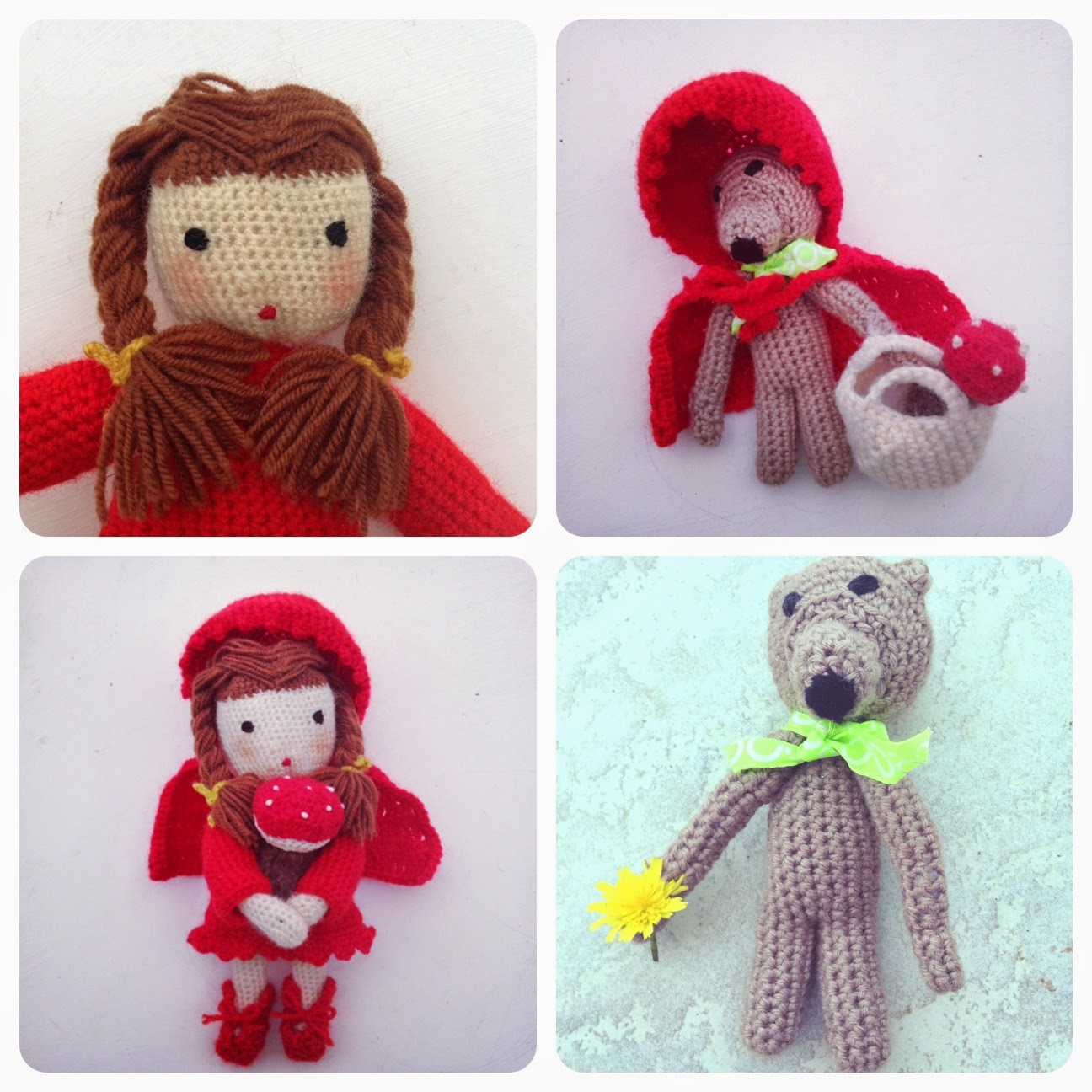 chaperon rouge au crochet poupée chaperon rouge au crochet
