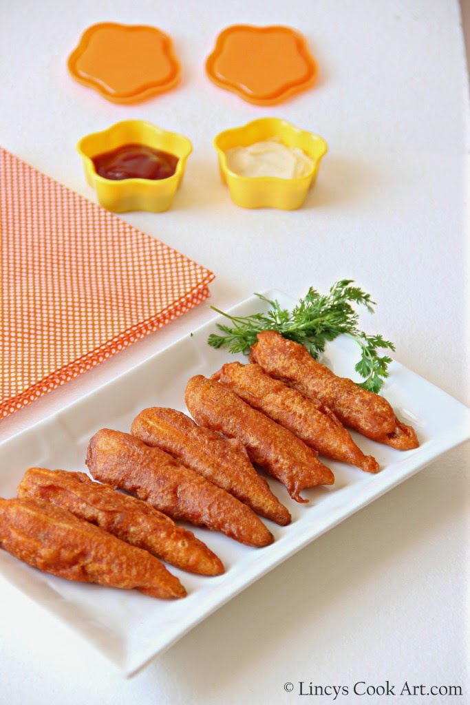 Baby Corn Fingers/ Baby Corn Fritters/ Baby Corn Golden Fries Lincy's