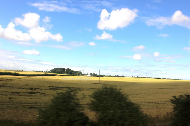 Farmland en route to Blackpool beach