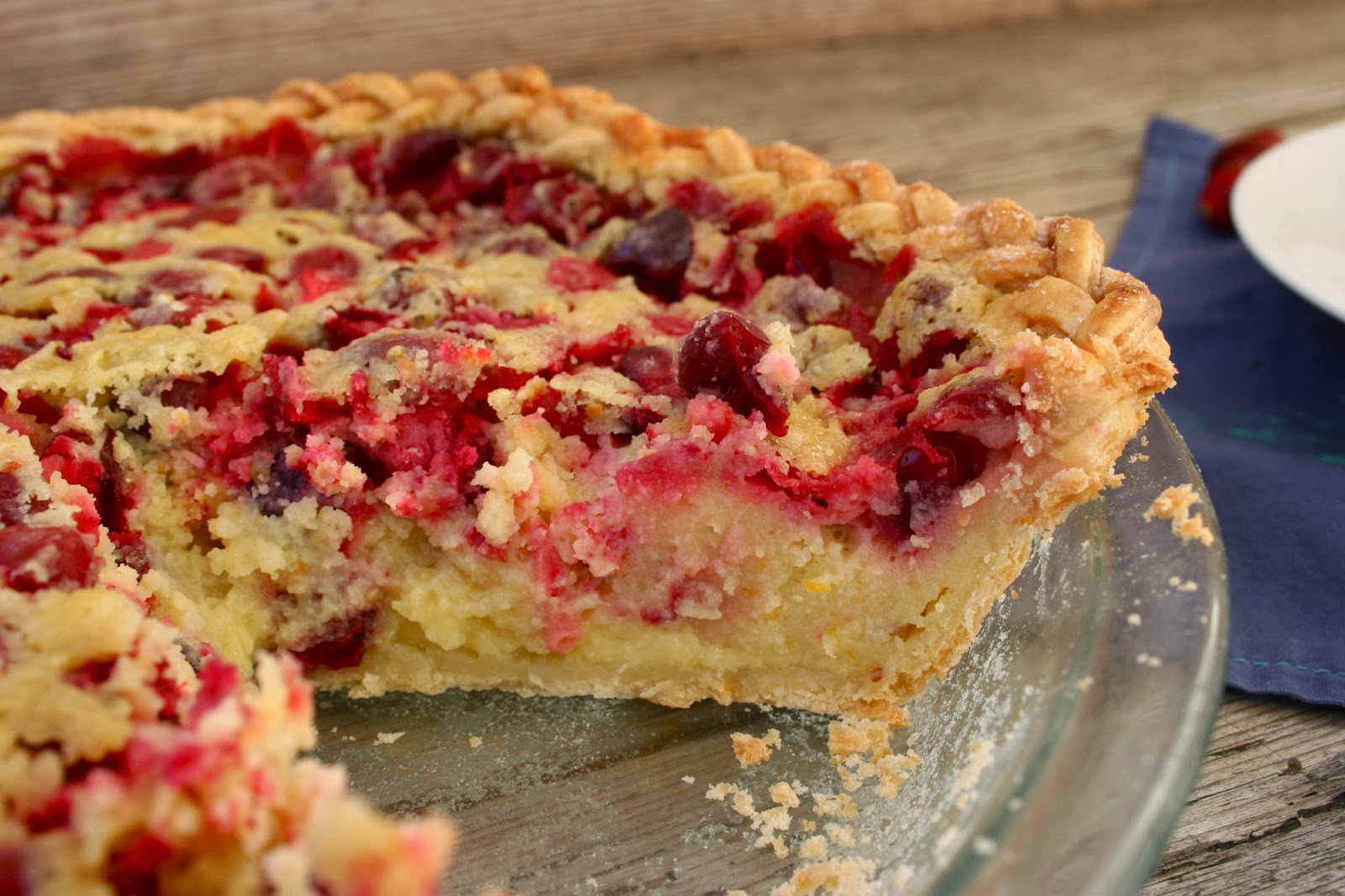 Nothing in the House Cranberry Chess Pie