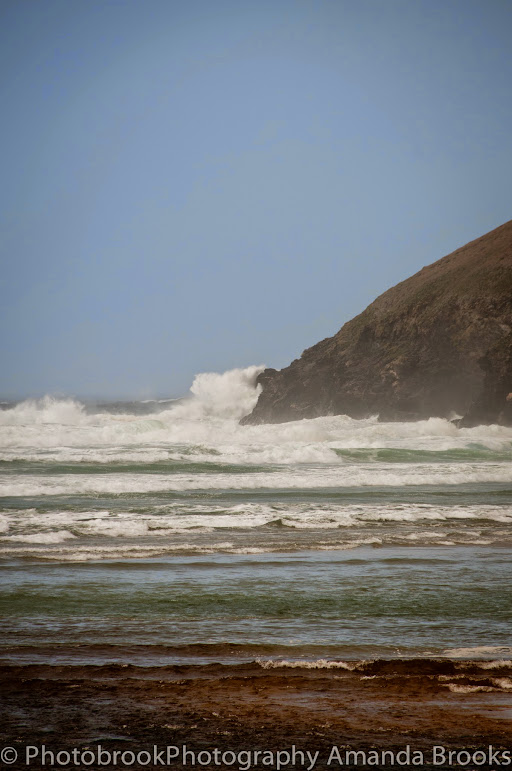 Pictures of Cornwall in storms