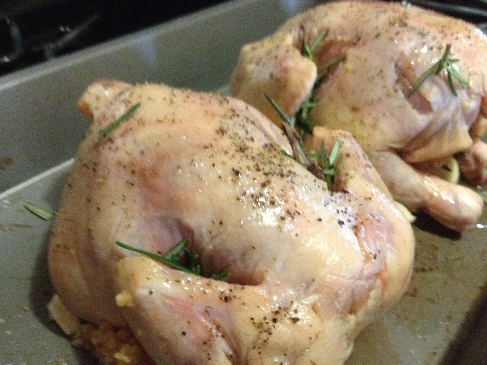 The Crooked Spatula RosemaryLemon Cornish Hens