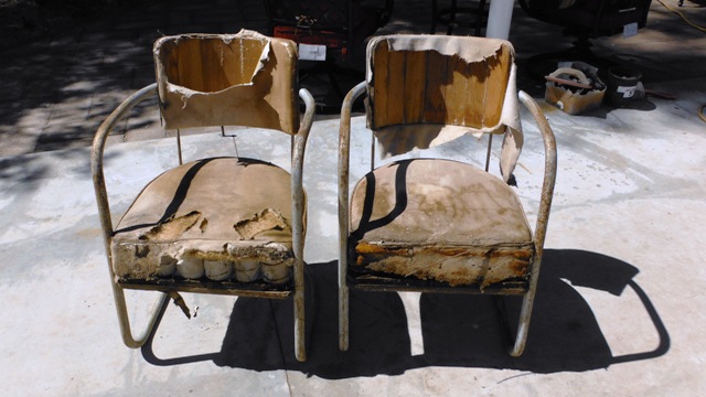 Lace Crazy: Vintage Patio Chair Redo... From