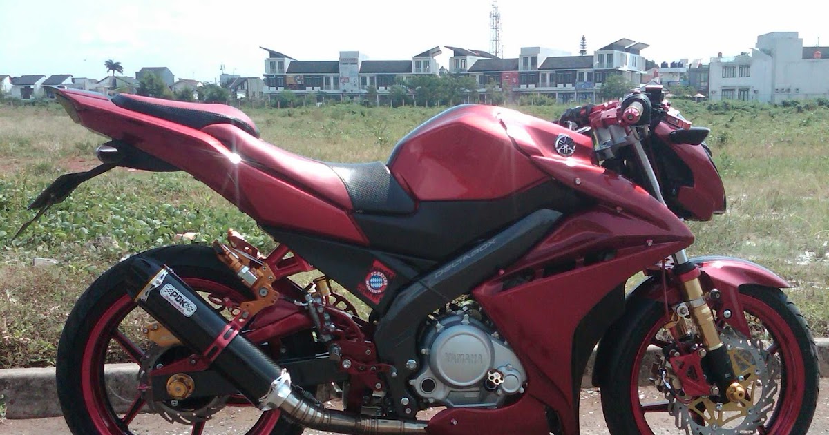 85 Modifikasi Motor Vixion Merah Marun Terbaru Spions Motor