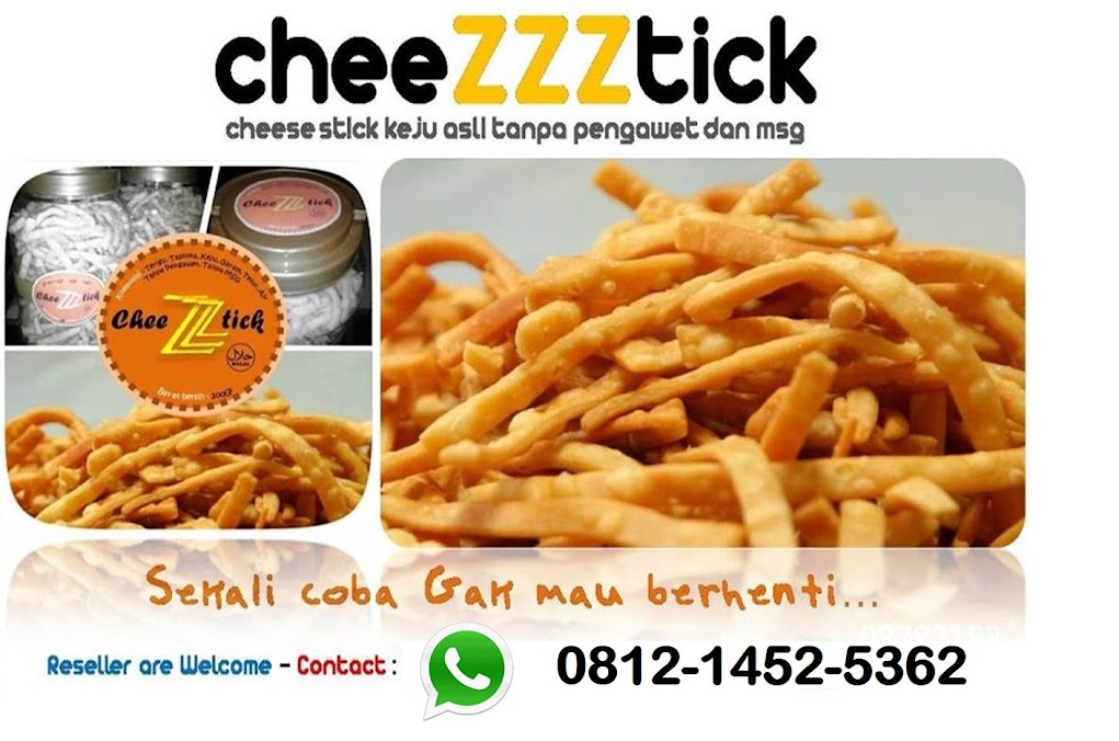 cheeZZZtick - kue kering cheese stick keju asli sehat tanpa pengawet dan msg