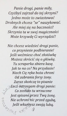 Hymn scraperki do męża-wersja książkowa, wydanie pierwsze ;)