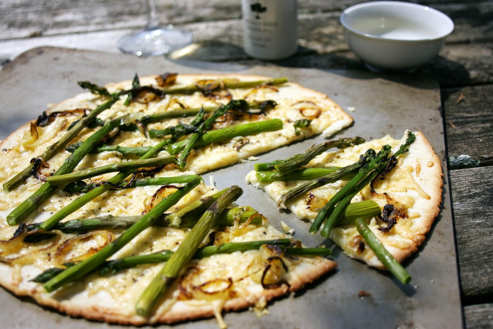 Asparagus Pizza GlutenFree River Cottage VEG Weekly Menu Plan