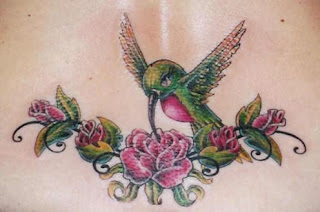 Humming Bird Tattoo design for Girls