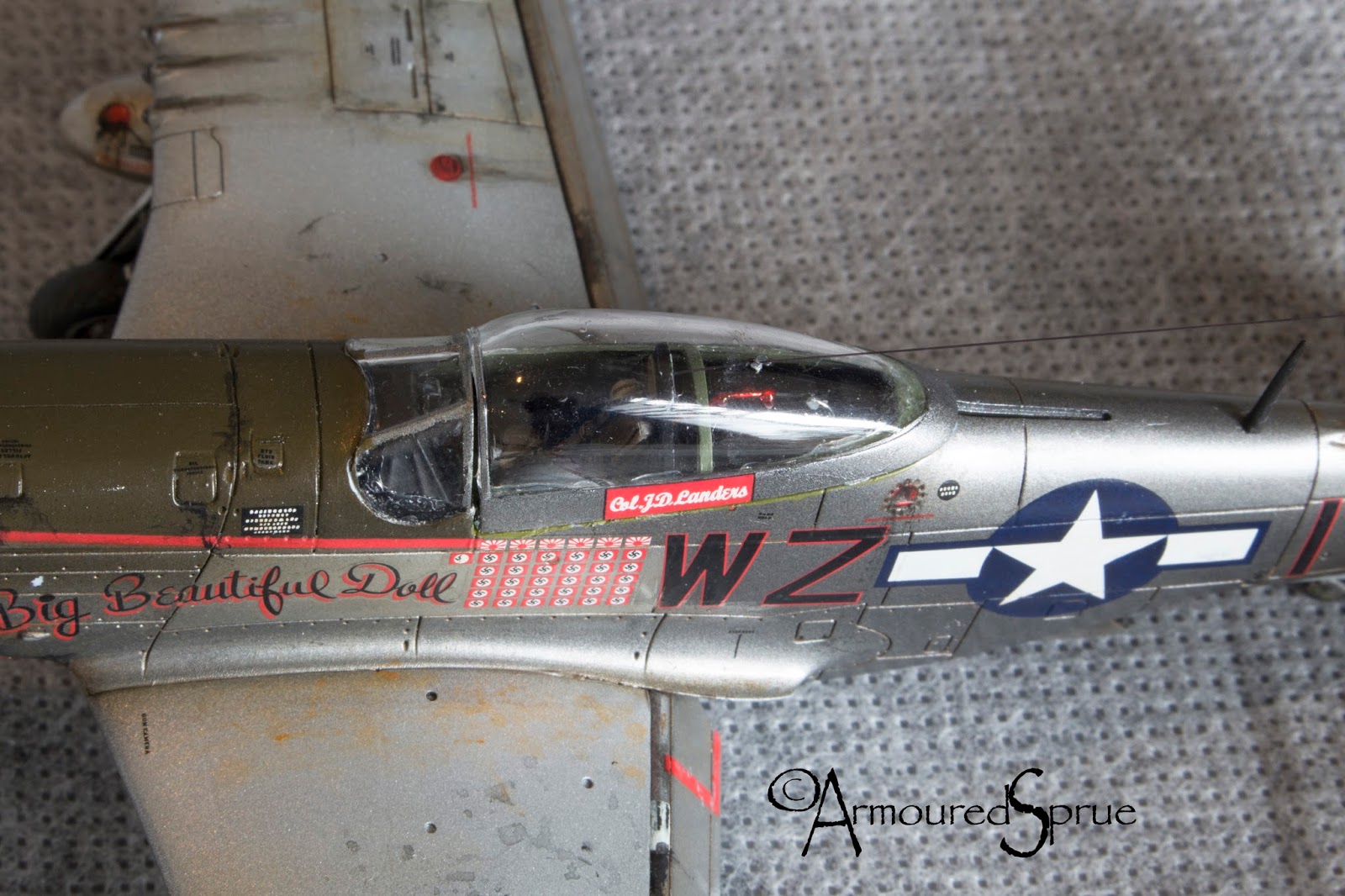 US, P51D20NA, 4472218, Big Beautiful Doll, Lt. Col. John D. Landers