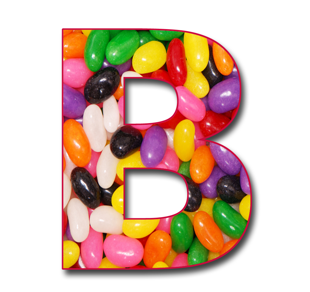 Scrapbook Alphabet "Jelly Beans" PNG Free Scrapbook Alphabet Letters