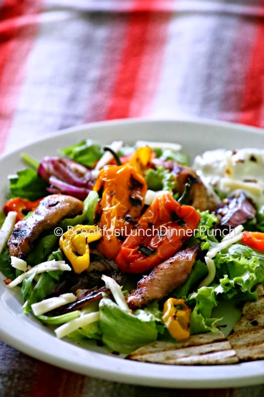 Breakfast, Lunch, Dinner & Punch Sizzling Chicken Fajita Salad