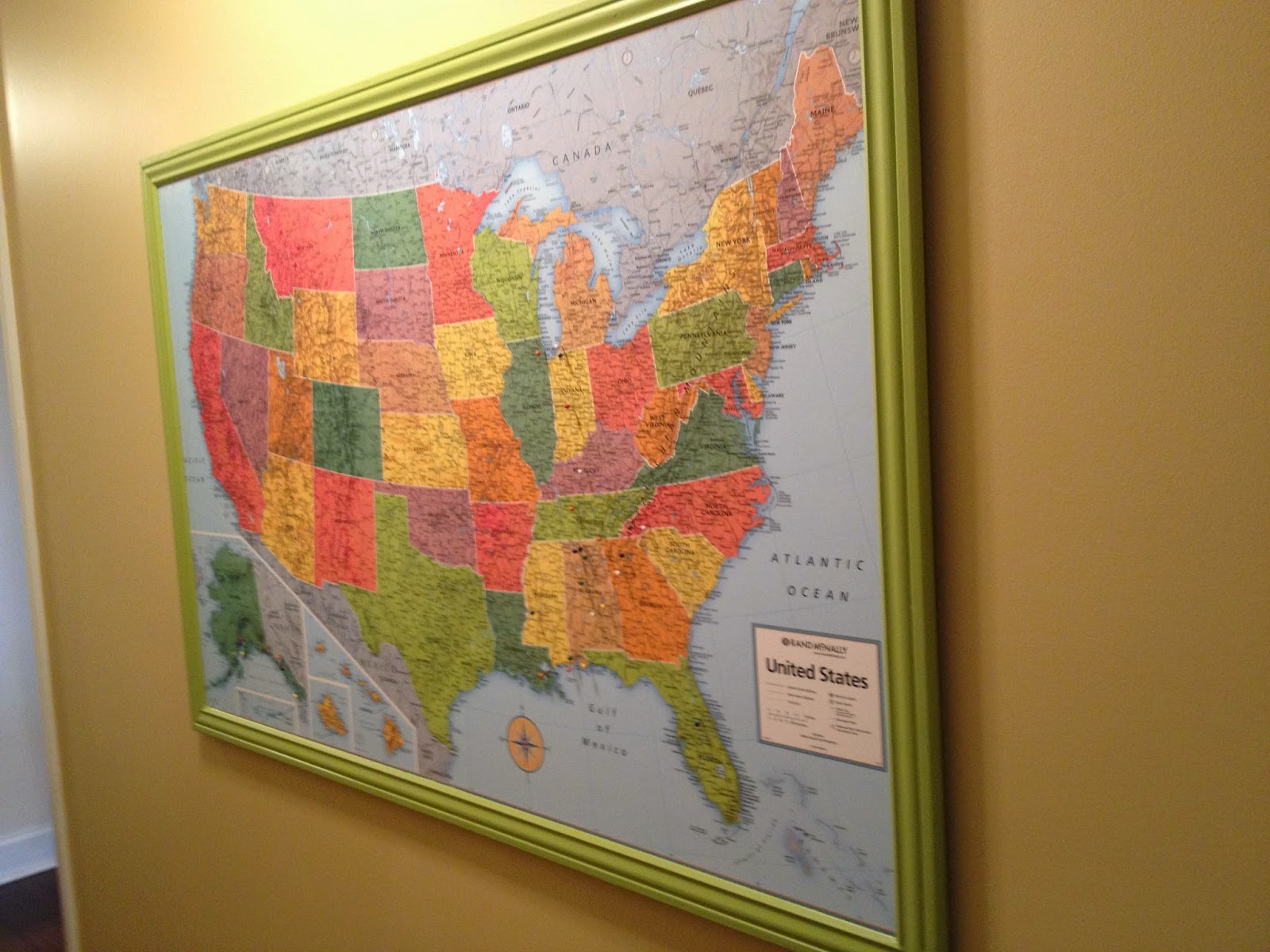 a map of the usa where we could put pins of our travels i found this great map on amazon matt built an amazing frame to go around the map a map of the usa where we could put pins of our travels i found this great map on amazon matt built an amazing frame to go around the map