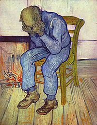 Vincent van Gogh's 1890 painting At Eternity's Gate. Wikipedia, public domain