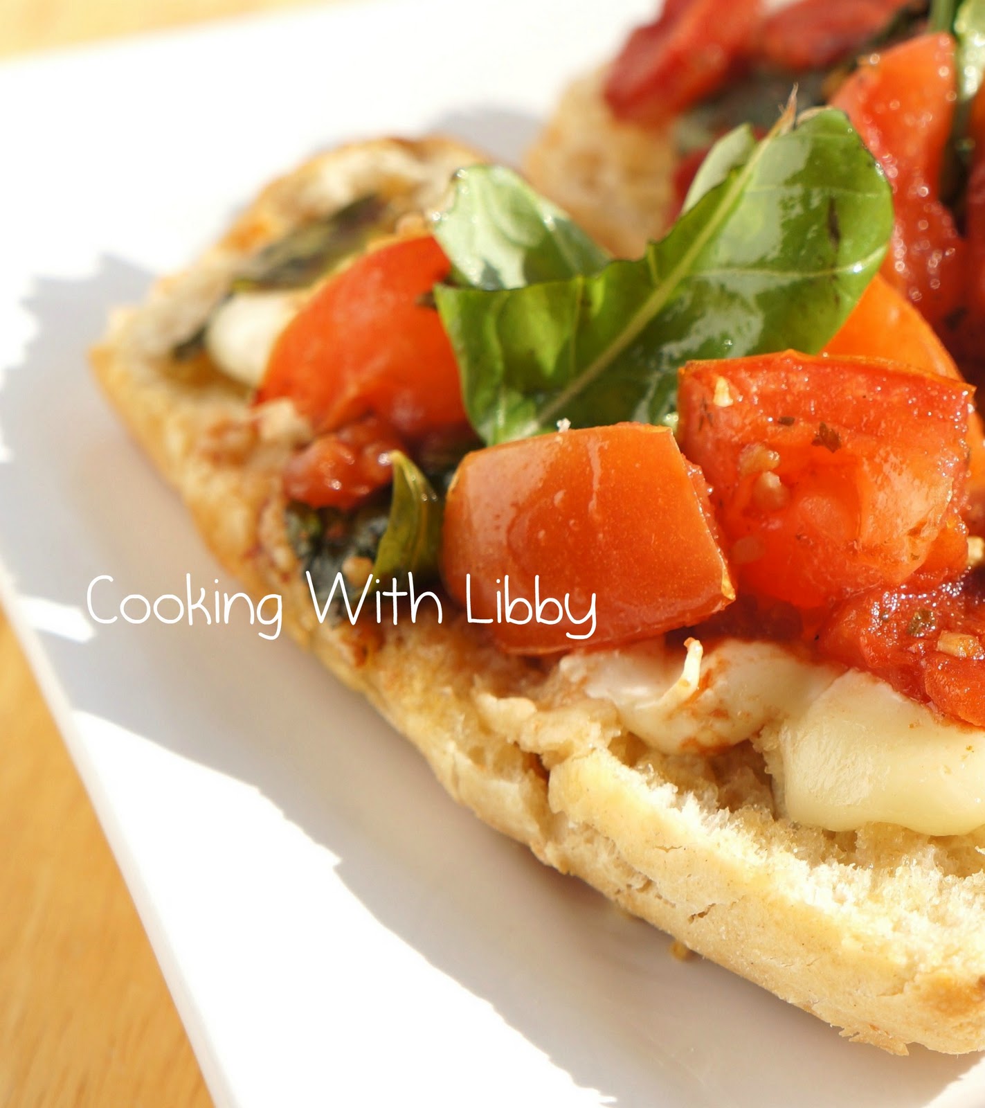 Tomato, Mozzarella, and Basil Bruschetta Cooking With Libby
