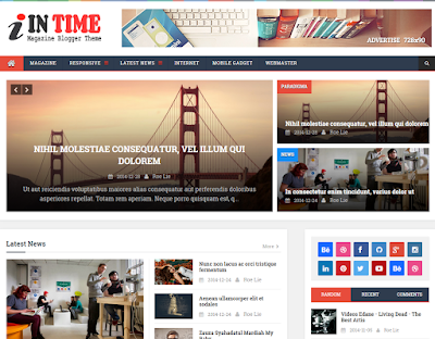 In Time  - SEO Responsive Blogger Template