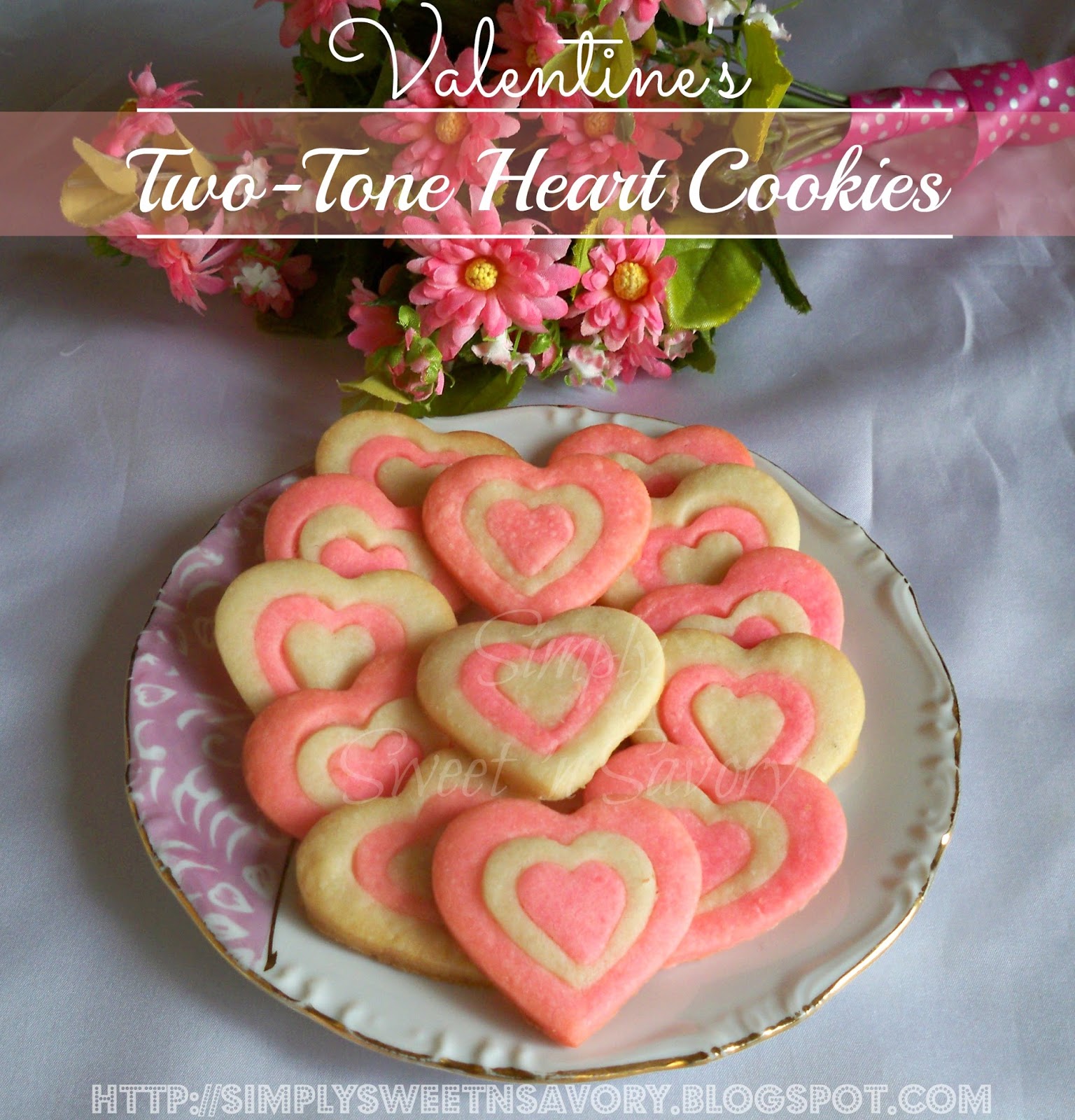 Simply Sweet 'n Savory Valentine's TwoTone Heart Cookies