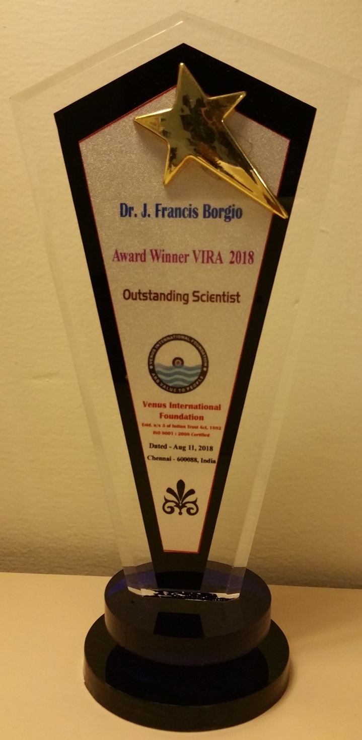 Dr J Francis Borgio Received Outstanding Scientist In Molecular Genetics Award