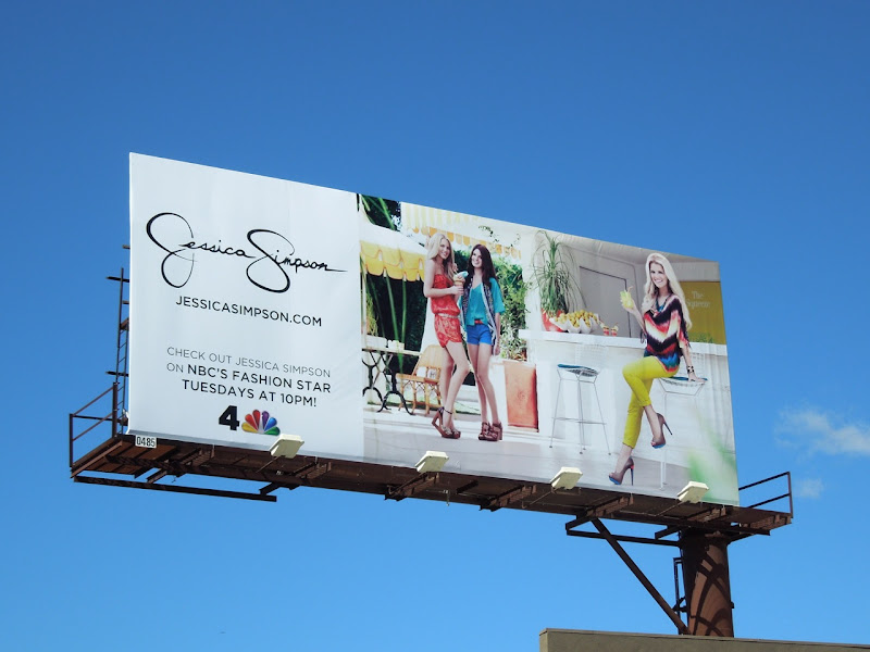 Jessica Simpson fashion billboard
